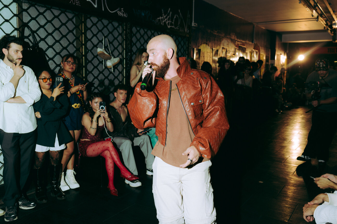 Allen Witcher performing live at Tell The Truth Milan Fashion Week